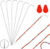 BENBO Curved Beading Needle Set, 6 Pieces Curved Needles Bead Spinner Needles Stainless Beading Needles Steel Loader String Bead Needle with 2 Pie...