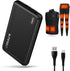 Battery Pack for Heated Vest, 5V 2A 10000mAh USB Power Bank with USB-C Charging Cable, Ultra Thin Portable Charger for Heated Jacket, Pants, Scarf...