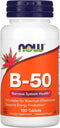 NOW Supplements, Vitamin B-50 mg, Energy Production*, Nervous System Health*, 100 Tablets...