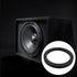 Saim 6" Dia Universal Black Plastic Speaker Spacer Adaptor Ring Mounting Bracket Fit ABS Car Stereo Speaker Spacers (2 Pcs)...