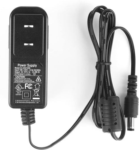 AC to DC 5V 1A Power Supply Adapter, Plug 5.5mm x 2.1mm...
