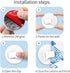 4 PCS Shower Curtain Clips, Shower Windproof Splash Guard - Self Adhesive Shower Curtain Weight Clip (White)...