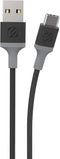 Scosche CA4BY-SP Strikeline USB-A to USB-C Charge & Sync Cable 4-ft. Space Gray/Gray...