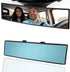 Car Rearview Mirror 12 Inch HD Glass Anti Glare Clip On Panoramic Wide Angle Car Interior Rear View Mirror Accessories for Car SUV Trucks (Blue)...
