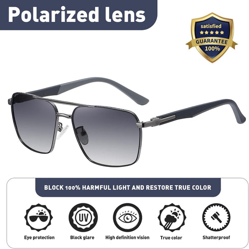 Sunglasses for Men Women Trendy Polarized Sunglasses UV400 Fashion SunGlasses Aviator Sunglasses for Driving Fishing...