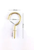 yueton 50pcs Metal Screw-in Ceiling Hooks Cup Hooks (Gold)...