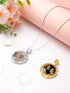 Ferraycle 27 Pieces Rhinestone Bezel Pendant Trays Set Including 9 Pieces Double-Sided Sublimation Blank 1 Inch Bezel Round Pendant Trays Charms w...