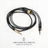MEZE AUDIO | 1.2m Cable with Mic & Remote for 99 Classics Walnut Gold | 3.5 mm Male to Dual TS Mono 3.5mm Male Connector Plug | Kevlar Reinforced ...