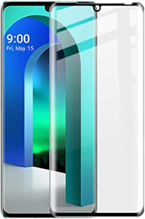 for LG Velvet 3D Curved Screen Tempered Glass - (2PACK) High Clear Full Coverage Screen Protector for LG Velvet...