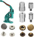 Agatige 4Pcs Snap Button Die Mold Set, Stainless Steel Heavy Duty Press Button Die Snaps Fastener Tool Mould for Hand Press Machine Setter Clothin...