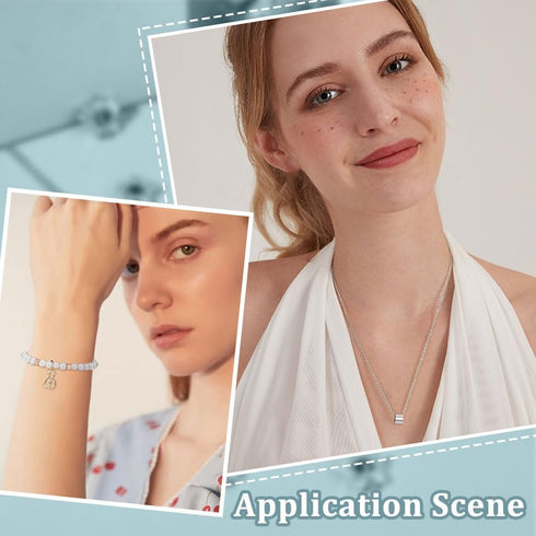 CREATCABIN 40Pcs 4 Style Brass Spacer Beads Corrugated 6mm 5mm Tiny Loose Grooved Column Beads Hole 1mm 2.5mm DIY Jewelry Making Supplies Findings...