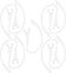 Flexible Ear Hooks for Wireless Headset 6mm Small Clamp Holder Clips, Replacement Ear Loops Earpiece Accessories, Clear, 9 Pack...