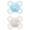 MAM Perfect Baby Pacifier, Patented Nipple, Developed with Pediatric Dentists & Orthodontists, 2 Pack, 0-3 Months, Boy...