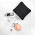 3pcs Earphone Pouch PU Leather Headphone Storage Bag Universal Spring Bag Closure Soft Elastic Snap Spring Pouch for Storing Earphones, Coins, Key...