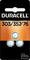 Duracell 303/357/76 Silver Oxide Button Battery, 3 Count Pack, 303/357/76 1.5 Volt Battery, Long-Lasting for Watches, Medical Devices, Calculators...