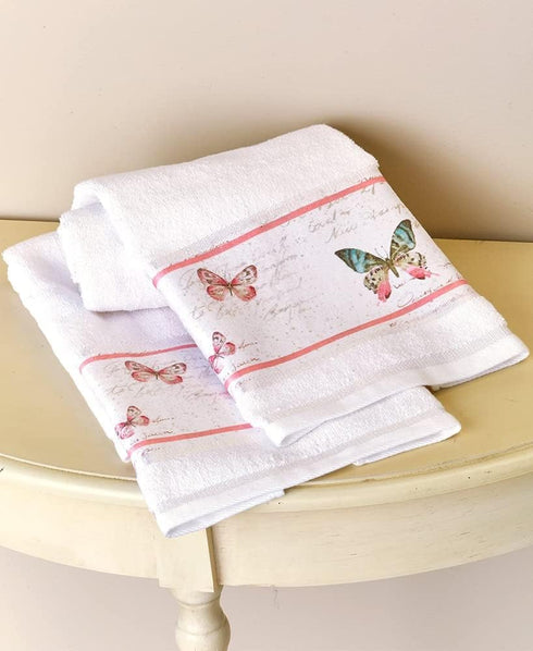 Rose Garden Bathroom Hand Towels - Farmhouse Accents - Set of 2...