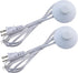 Rextin 2 pcs Light Cord with Foot Switch 1.8m / 5.9FT Lamp Cord Stripped Ends,Lamp Cord with Foot Pedal Switch and Plug Replacement for Wire DIY a...