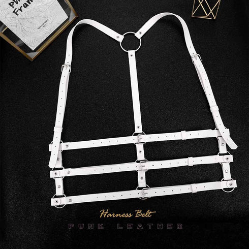 BODIY Plus Size Harness Punk Leather Harness Belts Women Fashion Rave Body Harness...