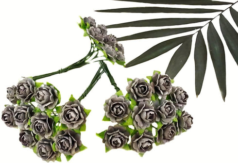 Beautiful Artificial Mulberry Paper Heart Petals Mini Roses Flowers Wedding Embellishment Scrapbooking Wedding Doll House Supplies Card DIY Crafts...