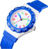 MASTOP Women Men Waterproof Plastic PU Strap Sports Quartz Watch (Dark Blue)...
