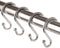 Metal Shower Curtain Hooks?Set of 12 Rings?Rust Resistant S Shaped Hooks Hangers for Shower Curtains, Kitchen Utensils, Clothing, Towels, etc. (Ni...