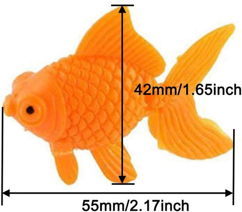 Aquarium Plastic Goldfish Ornament Artificial Fish Decor Fish Tank Decoration 8Pcs...
