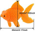 Aquarium Plastic Goldfish Ornament Artificial Fish Decor Fish Tank Decoration 8Pcs...