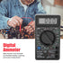 Black DT830D Auto Ranging Digital Multimeter, Continuity Ohm Digital Multimeter, for Transistor Testing Diode Testing Continuity Measurement Buzze...