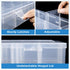 Benbilry 2 Pack 15 Grids Clear Storage Containers Plastic Organizer Box Craft Storage Boxes with Adjustable Dividers for Beads Organizer Art DIY F...