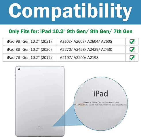ProCase for iPad 10.2 Inch Case 2021 9th Generation/2020 8th Generation/2019 7th Generation iPad Case, Leather Vintage Stand Folio Cover Protectiv...