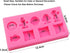 9-Cavity Silicone Cartoon Fondant Mold for Cake Decorating, Candy Making, and Resin Crafts - Chocolate, Gum Paste Tray, and Resin Casting...