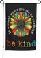 In A World Where You Can Be Anything Be Kind Garden Flag 12 X 18 In Peace Outdoor Floral Mini Yard Flag House Flags Double-Sided Farmhouse Sign Fo...