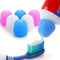 6 Pack Silcone Toothpaste Cap, Tnvee Reusable Self Closing Toothpaste Squeezer Dispenser with Organizer Box for Kids and Adults in Bathroom, Hygie...