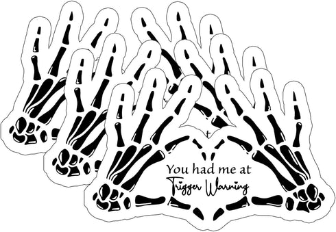 (3pcs) You had me at Trigger Warning Stickers, Kindle Sticker, Die-Cut Waterproof Laptop Decals, Book Sticker, Book Sticker for Kindle Adult, Smut...