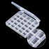 Sewing Machine Bobbins Box, Empty Bobbin Storage Organizer Hard Plastic Case Transparent 25 Slots Spools Class Container Sewing Craft Clear Box Th...