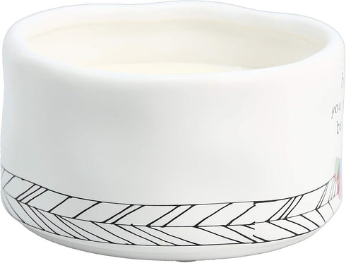 Pavilion Gift Company Friend You Make Life Beautiful - Double Wick Butterfly Candle in Ceramic with 100% Soy Wax & Cotton Wicks - Tranquility Scen...