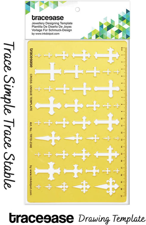 Traceease Multiple Unique Cross Pattern Jewelry Templates Drafting Tools Jewellery Designing Stencils...