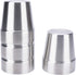 Beasea Stainless Steel Cups 8 oz, Metal Drinking Cups Set of 4, Stackable Stainless Steel Cups Double Wall Small Cup Insulated Drinking Cups Glass...