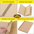 Mtsooning Kraft Paper Unlined Notebooks, 100Pages/50Sheets 6.89x4.92Inch Brown Cover Sketchbook Memo Diary Subject Journal Planner for Travelers S...