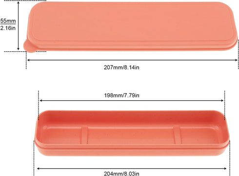 OriGlam Wheat Straw Cutlery Set,Portable Utensils Cutlery Reusable Travel Utensil Flatware Set Spoon Fork Knife Chopstick Set (red)...