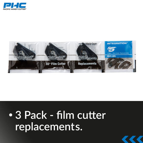 Pacific Handy Cutter Film Cutter Blade, 2-1/2 in. W, PK3, Stainless Steel (S5FC)...
