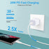 20W Super Fast Charger Type C Wall Plug Adapter Quick Charging Block Compatible Samsung Galaxy A15 5G A35/A55/A14/S24 Ultra/S23 FE/S21 FE/A54/A13/...