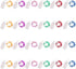 24 Pack Fairy Lights Battery Operated 6.6ft 20 Led Mini String Lights Silver Wire Starry Lights for DIY Wedding Party Festival Halloween Christmas...