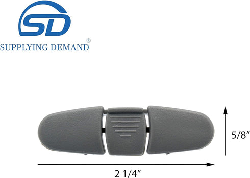 Supplying Demand W10082861 1446951 Dishwasher Upper Dishrack Front Rail Stop Replacement Model Specific Not Universal Grey