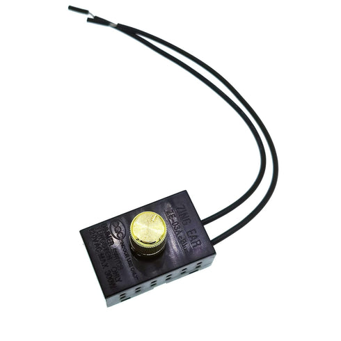 Zing Ear Switch ZE-03A,Rotary Dimmer Switch with Knob,120V 300W Home Table Lamp Control Replacement Repair Kit for Incandescent/LED/Halogen Lamps ...