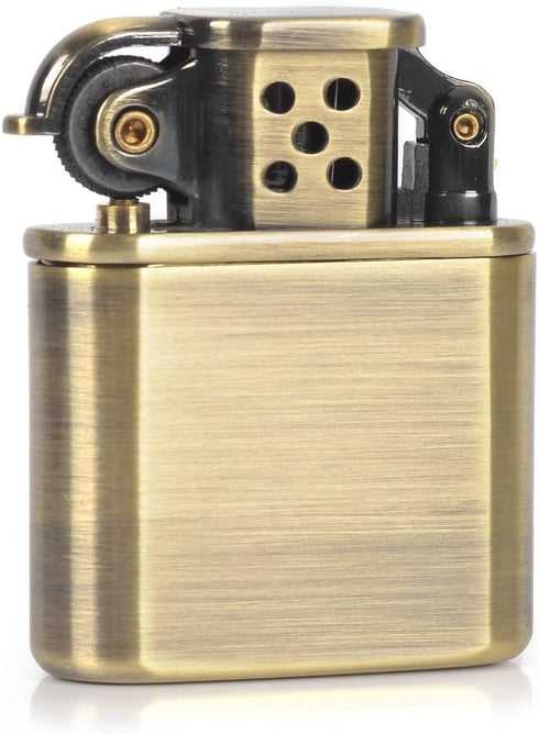 Antique Style Lift Arm Kerosene Brass Metal Windproof Lighter for Collection Decorative Gift (Bronzy)...