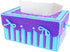 Btibpse 3D Cross Stitch Kits Simple Embroidery Tissue Box Needlecrafts for Beginners/Kids/Girls/Women (Cyan+Purple)......