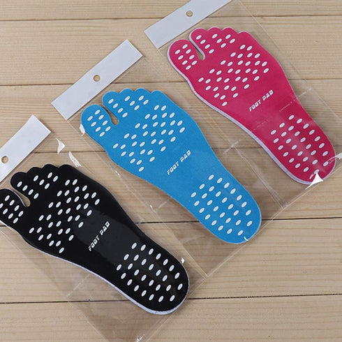 Beach Foot Pads Barefoot Adhesive Invisible Shoes Stick on Foot Pad Stickers Stick on Soles Anti-Slip Waterproof Silicone Unisex Footing Pad for S...