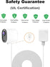 Charging Cable for Arlo Ultra/Ultra 2/Pro 3/Pro 4, Weatherproof Outdoor Magnetic Power Cable with Quick Charge Adapter, 10 Feet White (NOT Compati...