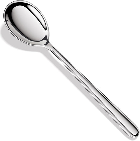 Korean Spoons,Forged 18/10 Stainless Steel Korean Soup Spoons with Long Handles,8.4 Inch,Set of 4.Heavy Duty and Dishwasher Safe...